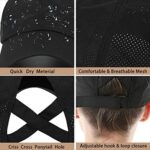 Women's Criss Cross Ponytail Baseball Cap, Quick Drying Mesh