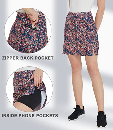 Westkun Women's Modest Sports Skort with Pockets