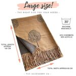 Cashmere Tree Life Reversible Scarf - Large Wrap, Warm