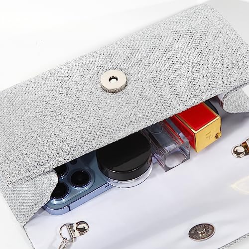 BBjinronjy Clutch Bag with Detachable Chain for Ladies