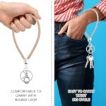 Teaaha 3 PCS Rhinestone Wristlet Keychain for Women