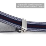 Dresime Men's Y-Back Adjustable Suspenders with 6 Clips
