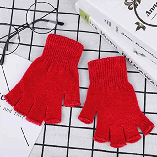 Winter Warm Knitted Half Finger Gloves (Unisex)