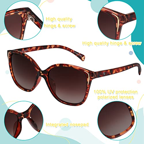FANTESI 2 Pairs Cat Eye Polarized UV400 Sunglasses