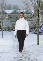 Hujoin Women's Lightweight Winter Crop Puffer Jacket