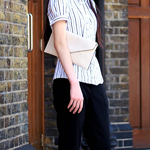 Wedmay Womens Large Clutch Bag with Wristlet Strap