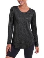 Deaviya Womens Long Sleeve Sports Yoga T-Shirt