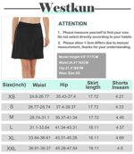 Westkun Women's Modest Sports Skort with Pockets