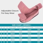 HomeTop Women's Comfy Velveteen Adjustable Diabetic Slippers