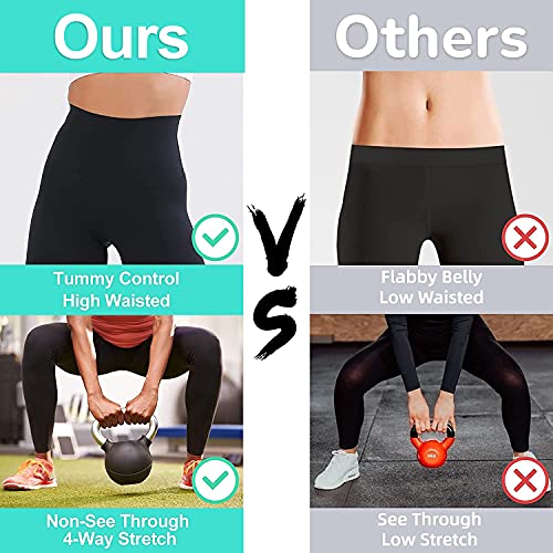 ACTINPUT High Waisted Capri Leggings for Women