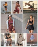 IUGA Women's High Waisted Tummy Control Gym Shorts