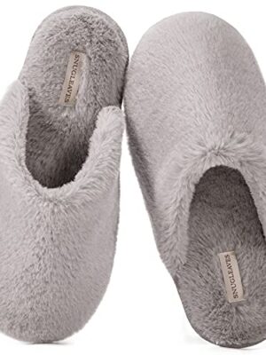 Snug Leaves Ladies' Fluffy Memory Foam Slippers