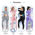 Yaavii Women's Seamless High-Waisted Yoga Leggings