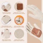 FISFET Women's Winter Hat, Scarf & Gloves Set, Fleece Lined
