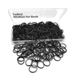 Black Elastic Hair Bands, Yedtreg 500pcs with Box