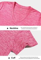 Star Vibe 3 Pack Women's Dry Fit V-Neck Gym T-Shirts