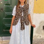 YILEEGOO Women's Vintage Leopard Print Sleeveless Vest