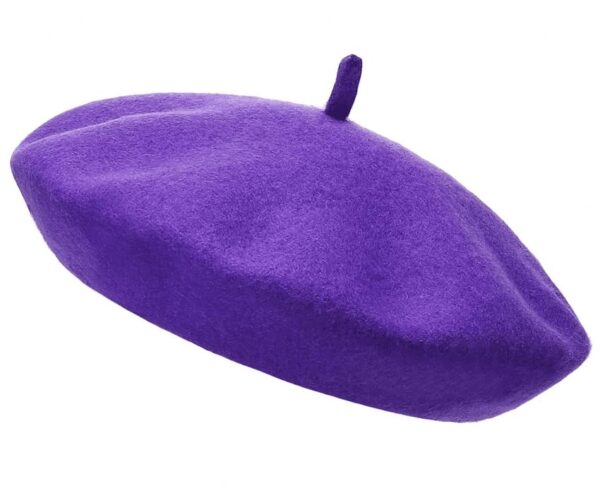 Women's Wool French Beret - Solid Color Fashion Hat