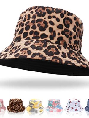 Reversible Cotton Bucket Hat - Women’s Summer Beach Hat