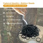 Black Elastic Hair Bands, Yedtreg 500pcs with Box