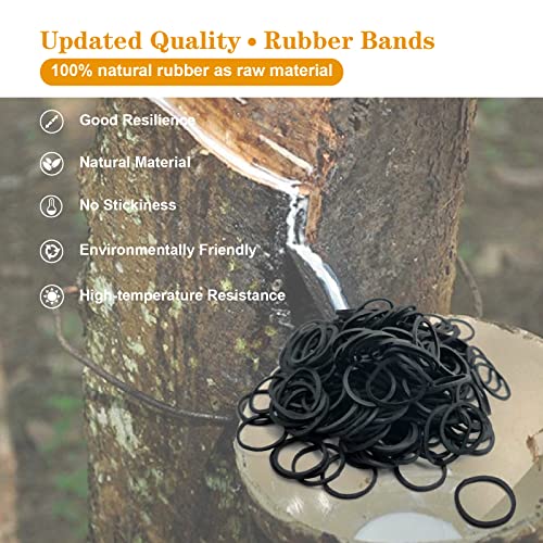 Black Elastic Hair Bands, Yedtreg 500pcs with Box