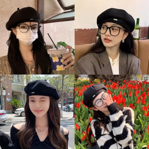 SamHeng Wool Beret Hats for Women - Winter Autumn