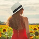 GEMVIE 2Pcs Summer Straw Panama Hat for Women & Men