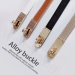 LumiSyne Women Skinny Leather Belt Adjustable Slim Waist