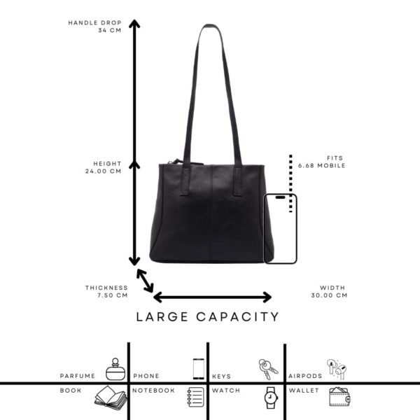 Lloyd Baker London Leather Tote Bag, 25 cm