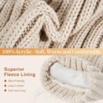 FISFET Women's Winter Hat, Scarf & Gloves Set, Fleece Lined