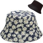 Reversible Cute Bucket Hat for Women, Double-Sided