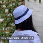 TOSKATOK® UPF 50+ Reversible Cotton Polka Dot Sun Hat