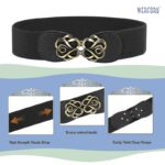 WERFORU 2 Pack Women Elastic Vintage Stretch Waist Belts