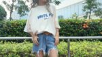 Celucke Women's Summer Oversized Cotton Tee Y2k Streetwear