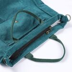 Etercycle Corduroy Crossbody Tote Bag, Peacock Blue