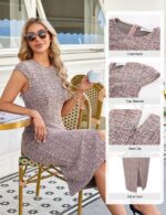 Elegant Vintage Tweed Bodycon Midi Dress for Women