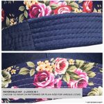 TOSKATOK UPF 50+ Reversible Floral Cotton Sun Hat