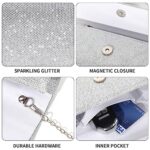 BBjinronjy Clutch Bag with Detachable Chain for Ladies