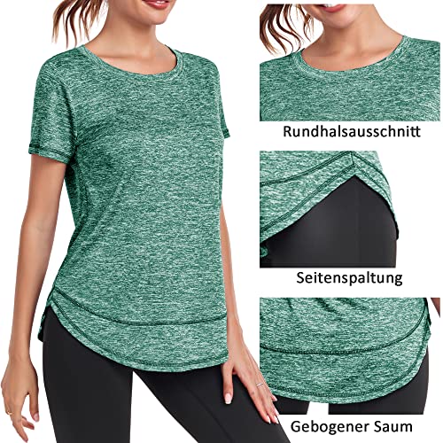 Deaviya Women's Short Sleeve Workout T-Shirt, Loose Fit