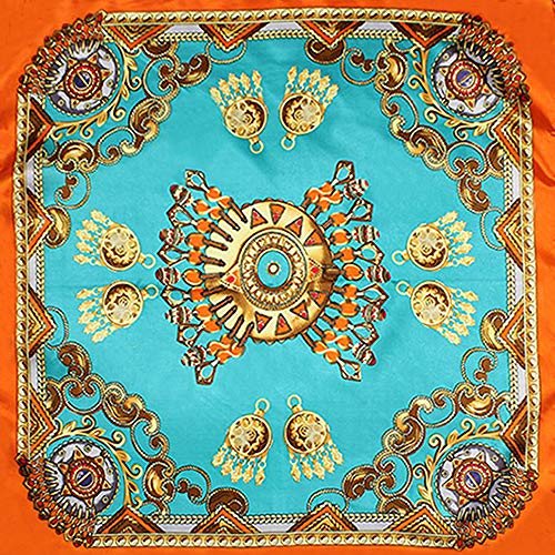 QBSM Womens 60cm Satin Silk Formal Square Neck Scarf