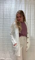 GRECERELLE Women's Long Chunky Knit Cardigan with Pockets