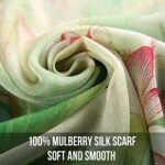 STORY OF SHANGHAI Women's Mulberry Flower Silk Shawl 173x109 cm