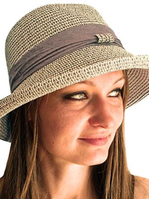 TOSKATOK® Ladies Adjustable Summer Sun Hat Foldable