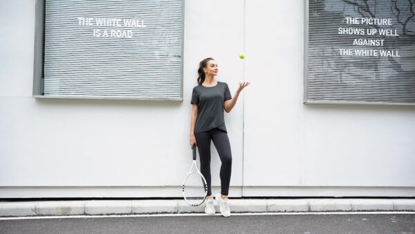 Jlowesun Women's Quick Dry Gym Yoga T-Shirt, Short Sleeve