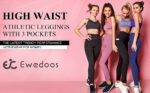 Ewedoos High-Waisted Gym Leggings with Pockets (Women)