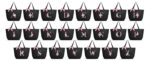 Vavabox Personalised Bridesmaid Tote Bag, Waterproof, Black, S