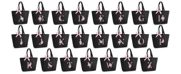 Vavabox Personalized Bridesmaid Tote Bag, Waterproof, Beige, L