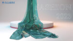 BLURBE Floral Print Chiffon Scarf - Lightweight