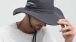 Wmcaps Men's Wide Brim UPF 50 Sun Hat, Mesh UV Protection