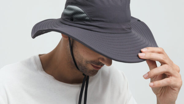 Wmcaps Men's Wide Brim UPF 50 Sun Hat, Mesh UV Protection